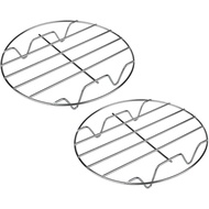 TamBee 8 Inch Cooking Rack Round 304 Stainless Steel Cooling Racks Baking and Cooling Steaming Rack 