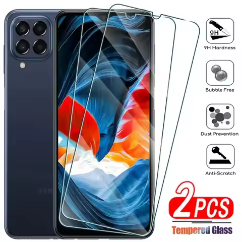 2Pcs Tempered Glass for Samsung Galaxy M10 M20 M30 4G 5G M11 M31 M12 M32 M42 M52 Screen Protector on