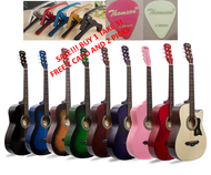 Davis Acoustic Guitar JG38C w/ free Bag, Pick (2 pcs), and Capo