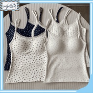 MB BR765 Summer Tank Top PURE and Floral Lace Bow Camisole for Clothing Wanita with Foam Cup