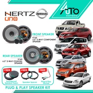 [Hertz x Nissan] X165 K165 6.5" Component Speaker 2-Way Coaxial Uno Series car speaker kereta Almera