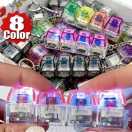 Keyboard Keychain Plastic Decor | 7.5x2cm Mini Stress Relief Accessory with Built-in Battery, Compac