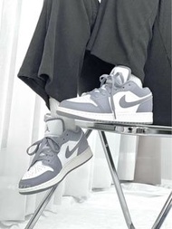 NIKE AIR JORDAN 1 LOW "VINTAGE GREY"灰白小迪 奧復古奶油底大童（553560-053）