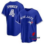 Men's MLB Toronto Blue Jays  George Springer Blue Baseball Jersey