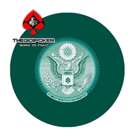 Eagle Green Round Poker Mat