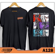 A128 Naruto Sannin Japanese Anime Men's T-Shirt
