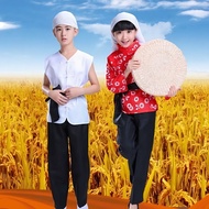Children Farmers Village Old Lady Old Lady Civilian Old People Dance Costumes North Farmers Clothes 