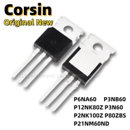 5PCS STP6NA60 P3NB60 P12NK80Z P3N60 P2NK100Z P80ZBS P21NM60ND  TO-220 MOS FET/Field Effect Transisto