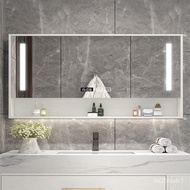Baopei🍓WK Qipan Smart Bathroom Mirror Cabinet with Light Wall-Mounted Mirror Box Dressing Mirror Bathroom Mirror with Sh