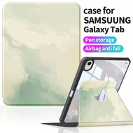 for Samsung Tab A9+ 11 Case | Korean Aesthetic Printed Leather Feel | Dirt-resistant & Shockproof | 
