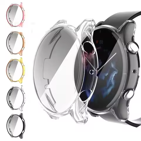 Protective Case For Amazfit GTR 3 Pro Full Screen Protector Cover Soft TPU Shell Cases For Huami Ama