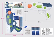 MAINAN ANAK SENAPAN PISTOL BB Water GUN Gun Pistol Air Tembakan Peluru Busa Crystal Cocok Untuk Kado