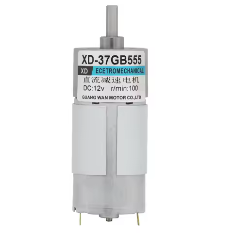 12V24V XD-37GB555 miniature DC gear motor 15W low speed brush motor can be reversible motor adjustab