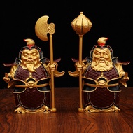 Door Gods Statues Generals Qin Shubao& Yuchi Gong Door Protector Home Office Entrance Decor