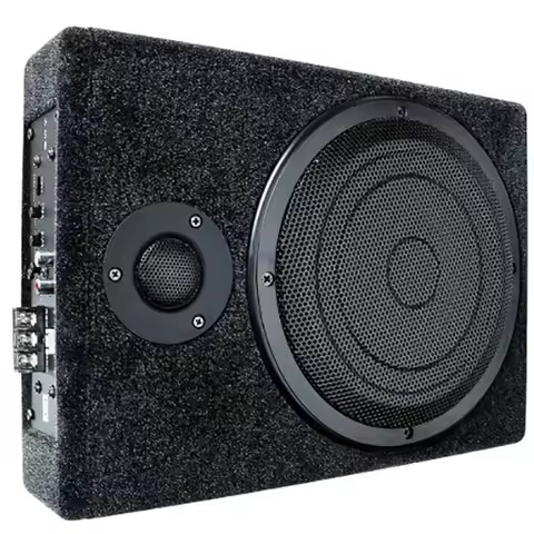 Car 8-Inch 12V Ultra-Thin With Tweeter Subwoofer Built-In High-Power Subwoofer Vehicle-Mounted Subwo