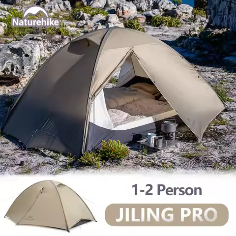 Naturehike 2026 New JILING PRO/UL Tent Camping Ultralight 15D 20D Nylon Tent Hiking Outdoor Waterpro