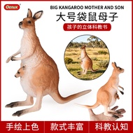 Time Solid Children Simulation Animal Toy Animal Model Australia Kangaroo Large Kangaroo Mother Chil