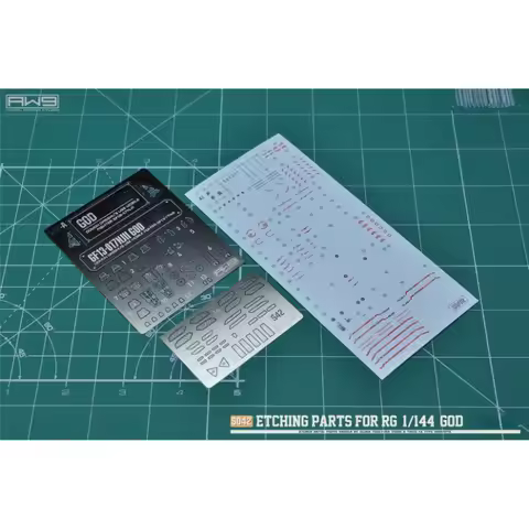 MADWORKS S042 High-detail Upgrade Etching Parts Decal for RG 1/144 God Mobile Suit Modelling Hobby D