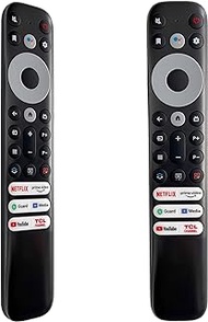 MYHGRC Replacement TCL Remote Control RC902V for TCL Android TV Mini-LED QLED 4K UHD Smart TV with Netflix, Prime Video, YouTube, Guard, Media and TCL Channel(NO Voice Function)