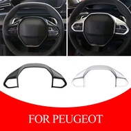 For Peugeot E-208 508 208 3008 Gt 4008 5008 2016-2025 Car Steering Wheel Panel Cover Sequins Trim Ac