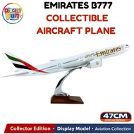 47cm Emirates Airlines Boeing B777 Diecast Aircraft Model Alloy Airplane Collectible Educational Toy