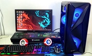 คอมพิวเตอร์ตั้งโต๊ะครบชุด สเปค i5-gen6/ram16gb/ssd240gb/vga RX580 8GB/จอ19"แรงๆ ราคาสุดคุ้ม การ์ดจอ8