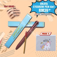 OKAYA EYEBROW PEN 4IN1 WATERPROOF SUPER CANTIK PIGMENTED EYEBROW Eyeliner Eyebrow Spray Cover Killer