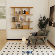 Informa Drew Tiered Wall Shelf - Brown Oak Wall Shelf Hanging Shelf Floating Shelf Hanging Shelf Dis