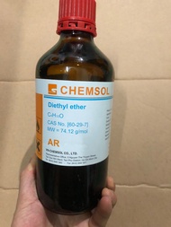 Diethyl Ether ête ethyl ether ethoxyethane Et2O tinh khiết chai 500ml