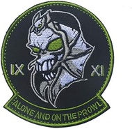 Oyster-Patch Usaf Black Ops Area 51 Alone And On The Prowl Desert Prowler Aviation Patch Hook & Loop
