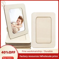 12 Pieces DIY Wood Picture Frames Unfinished Solid Wood Photo Picture Frames Standing Photo Frames F