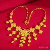 Jewelry Jewelry Wedding Wholesale Wedding Set Ladies Wholesale Sand Gold Necklace Flower Vietnam San