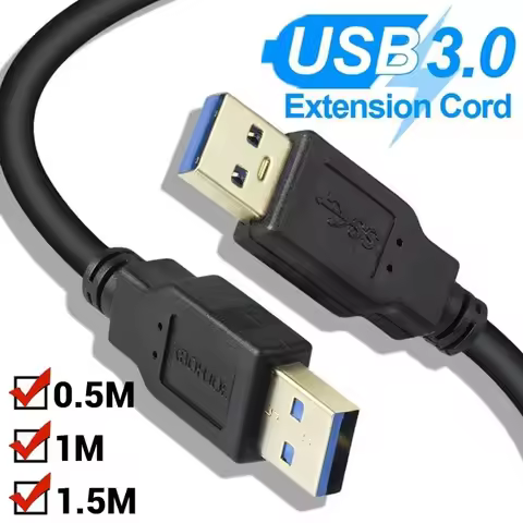 USB 3.0 Extension Cable Male To Male USB3.0 2.0 Extender Cord USB A High-speed Data Transmission for