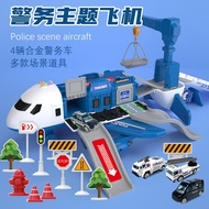 Big Airplane Plane Aeroplane Aircraft Airbus Kids Toys Police Scene Aircraft Toys, Mainan Kapal Terb