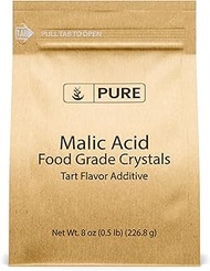 Pure Malic Acid Powder (8 oz, 600 mg per Serving) Boost Energy Production*, Alpha Hydroxy Acid, Help