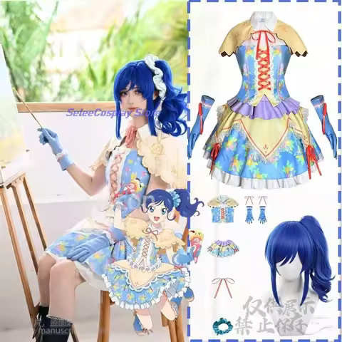 Anime Aikatsu！cosplay Kiriya Aoi Kawaii Japanese Idol Costume Flower Dress Lolita Lovely Girls Jirai