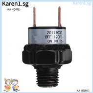 KA Thread Extension, 1/4 Inch NPT Black Air Pressure Switch, Security Use Pressure Exchange 24V and 12V 90 to 120 PSI Air Compressor Air