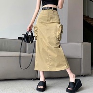 Chân váy dài túi hộp chất kaki dù mềm mịn hàng Quảng Châu cao cấp SIANDO CV12