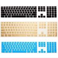 For Apple Keyboard Cover iMac G6 3pcs Desktop Protector Flim Colorful Silicone Skin With Numeric Key