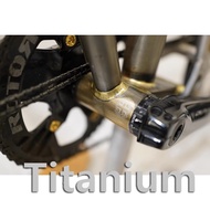 UnionJack Ti Titanium Alloy Bottom Bracket Protector Sticker Rear Fork Sticker for Brompton Bike