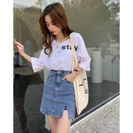 3135 Denim Skirt with shorts inside