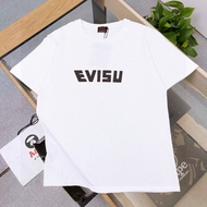EVISU/Fushen 2026 Early Spring New Style Short-Sleeved T-Shirt Men Style Women Couple Style American