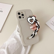 ins simple black and white love bracelet OPPO Reno phone case OPPO Reno2 Reno5 soft OPPO Reno2F girl phone case