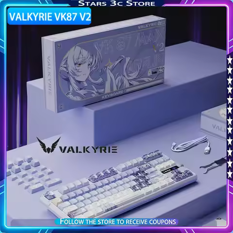 VALKYRIE VK87 V2 Max Mechanical Keyboard Multi-dimensional lighting design Dual 8k low latency Rapid