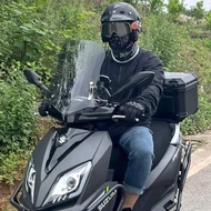 Smoke-colored motorcycle windshield 4mm thick