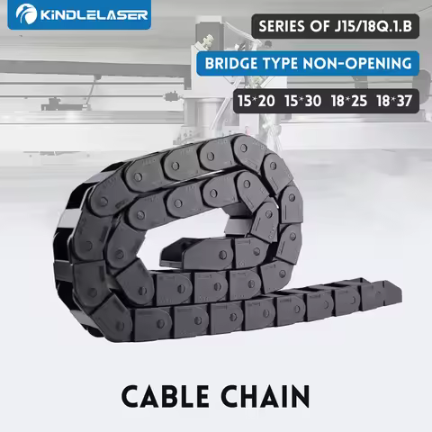 KINDLELASER Cable Chains 15x20 15x30 18x25 18x37 mm Bridge Type Non-Opening Plastic Towline Transmis