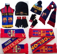 2022 Original Authentic AC Milan shawl Barcelona scarf Liverpool Messi neck gaiter Arsenal headscarf cotton hat mask gloves