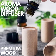Scent Out Aroma Wood Diffuser Essential 0il Diffuser for Aromatherapy Cylinder Beech Wooden