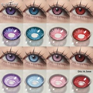 Eyeshare Soft Contact Lens Colorful Makeup Purple/Blue/PInk/Red 1 Pair Contact Lens for Eyes Beauty