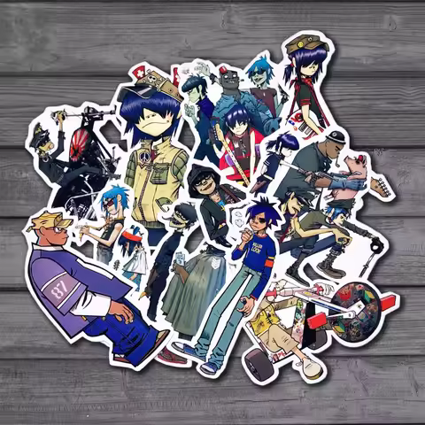 10Pcs Blur Band Gorillaz Cool Sticker Decal For Kids Toys Car On Laptop Bicycle Suitcase Notebook Sk